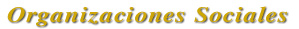 Organizaciones Sociales